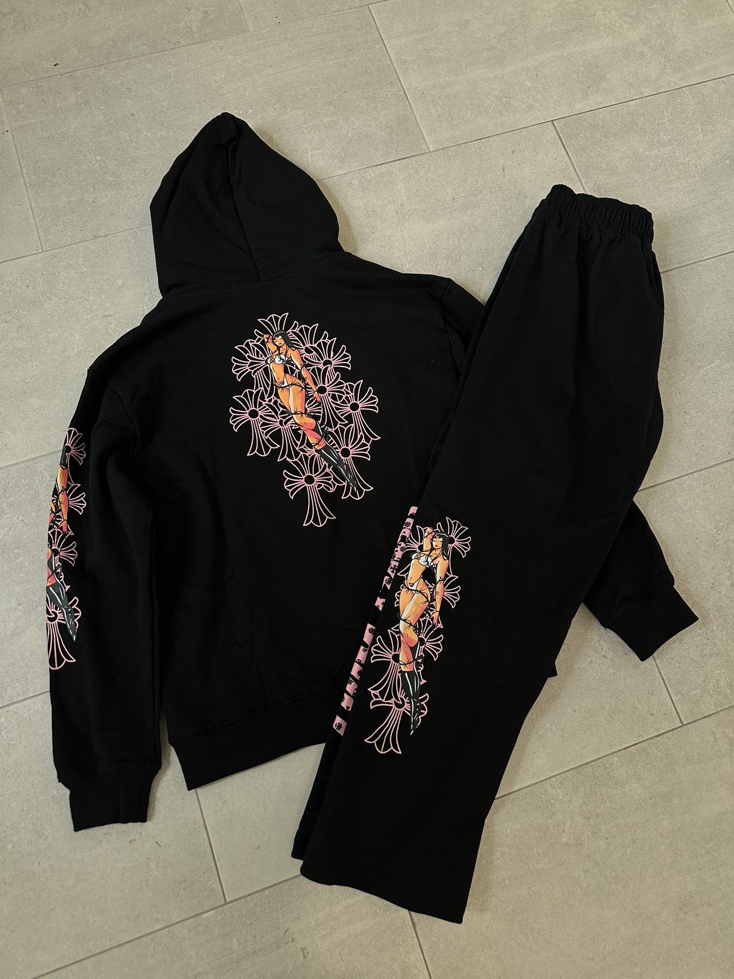 Deadly Doll Chrome Hearts Pink Set