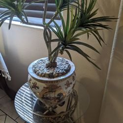 Vase with Artificial Plant