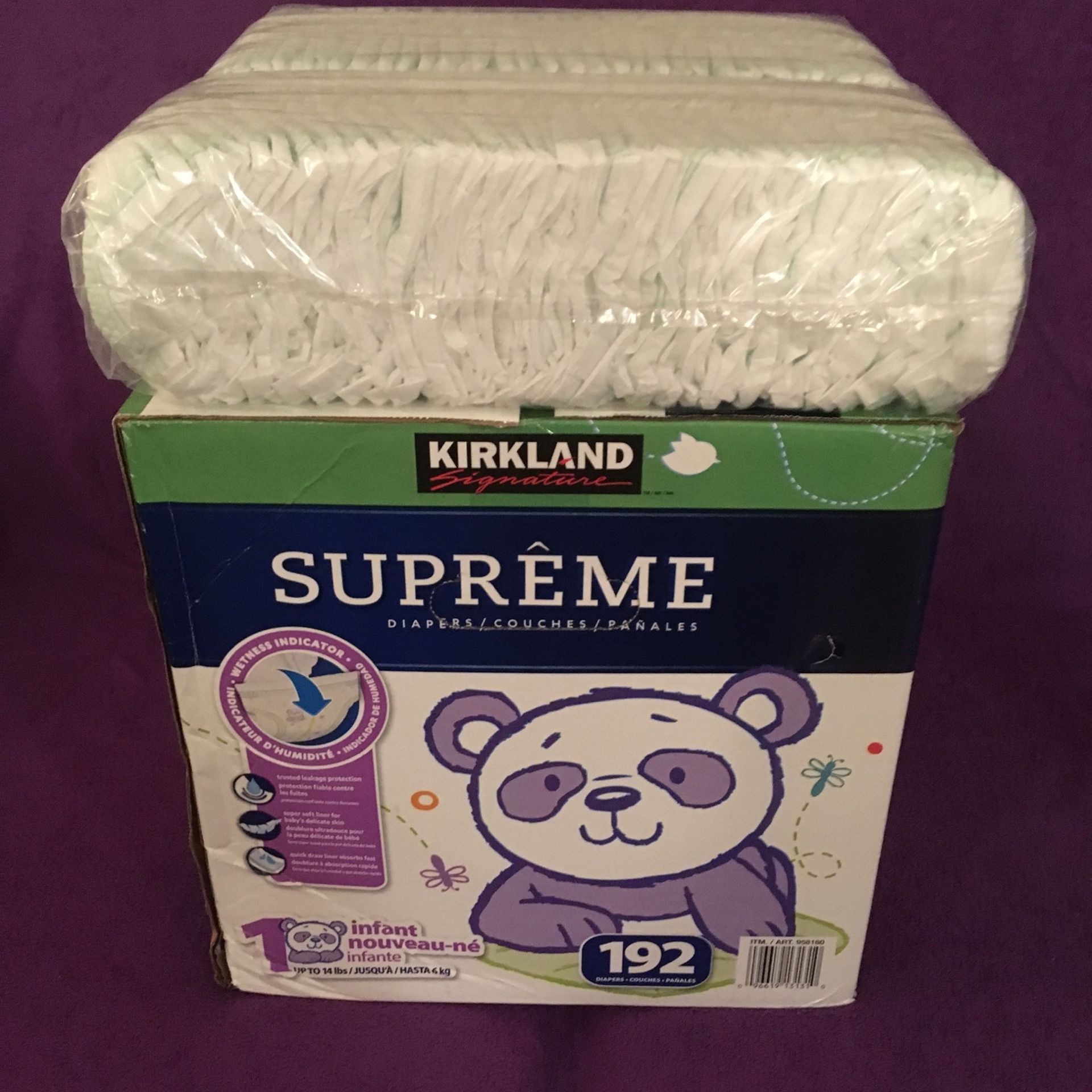 Kirkland Signature Supreme Diapers Size 1 256 Diapers for Sale in