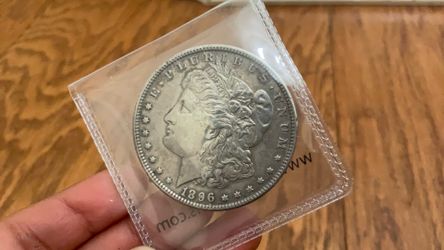 1896 silver Morgan dollar