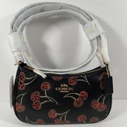 NWT Coach Teri Shoulder Bag With Cherry Print