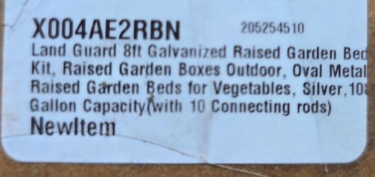 Land Guard Oval Garden Bed 8x2x1