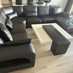 Italian leather Couch