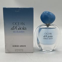 Ocean Di Gioia by Giorgio Armani EDP 1.0 Fl oz. 30 Ml About 95% Full *Authentic*