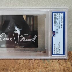 DANE FARWELL Ghostface Signed Autograph SCREAM Photo Picture PSA/DNA COA
