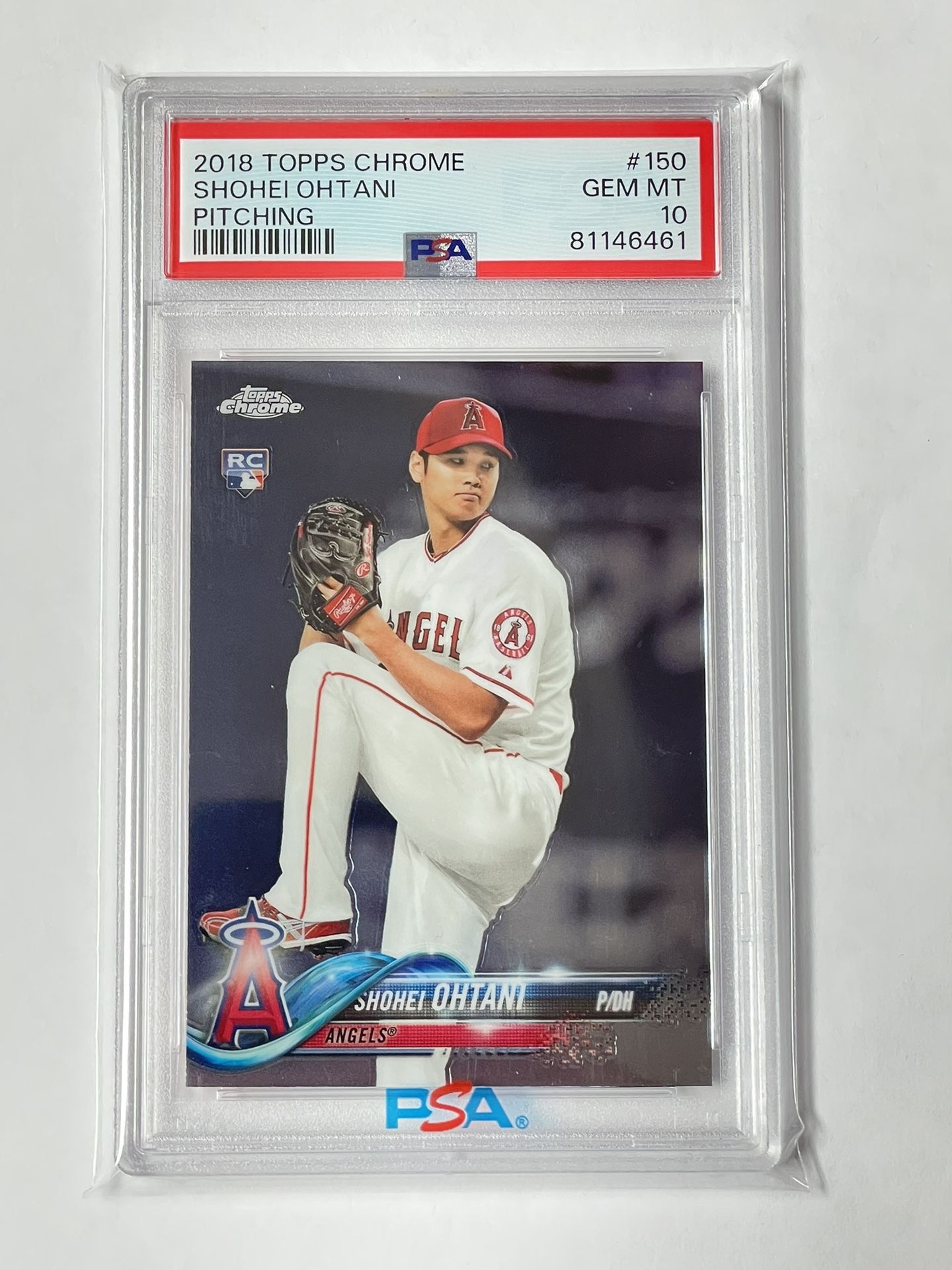 2018 Topps Chrome Shohei Ohtani Rookie #150 PSA 10