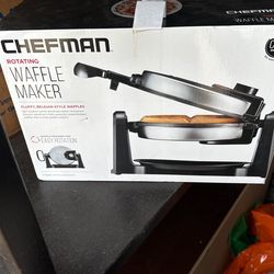 CHEFMAN ROTATING WAFFLE MAKER NEW