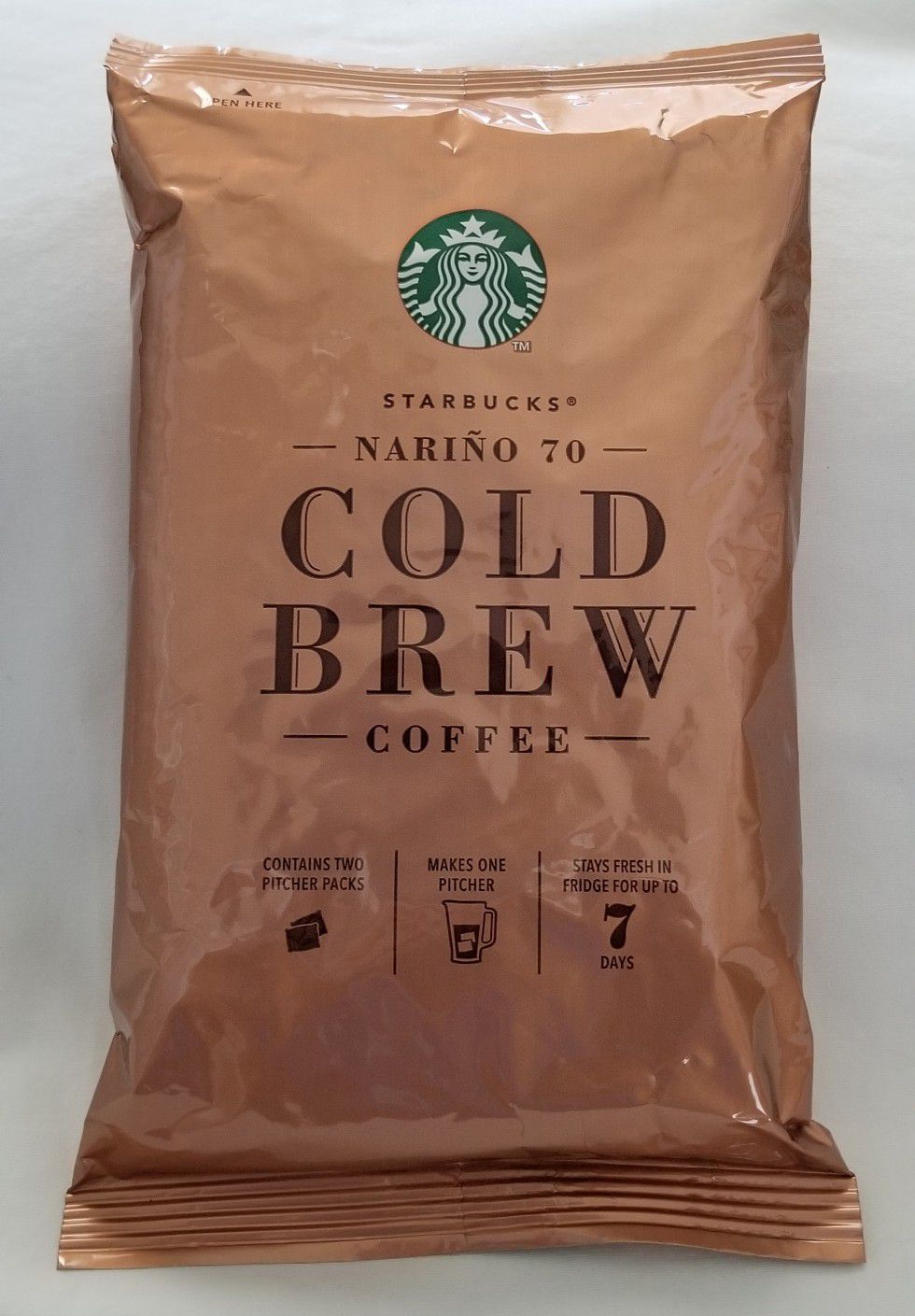 Starbucks Cold Brew Coffee Pitcher Packs Sealed Narino 70 -6 Packs-