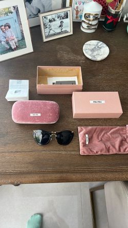 Miu Miu Sunglasses Box, Case, Receipt 