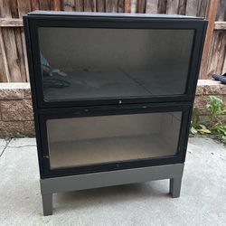 Double Stacked Reptile Terrariums with Stand