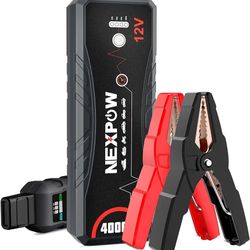 NEXPOW Car Jump Starter,Car Battery Jump Starter 4000A Peak Q11 Pack for Up to All Gas and 10.0L Diesel Engine12V Auto Battery Booster,Jumper Cables,P