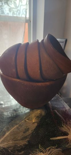 Tiki wood set