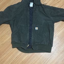 Dark Green Large Car Hart Jacket 
