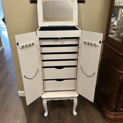 Vintage jewelry armoire