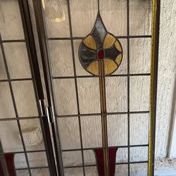 Stained Glass Windows From Tudor Style House