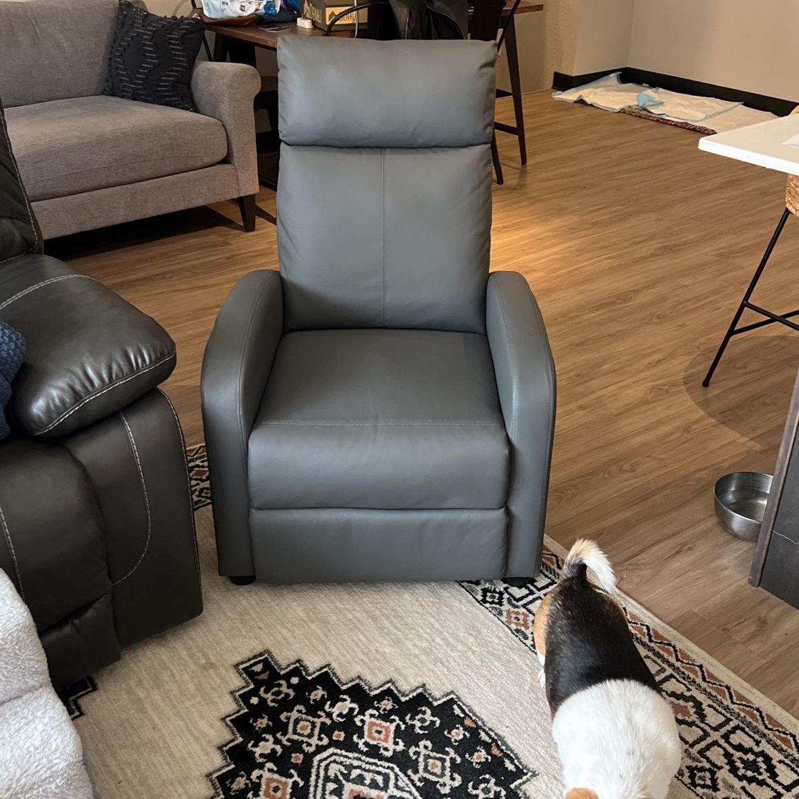 Manual Grey Recliner