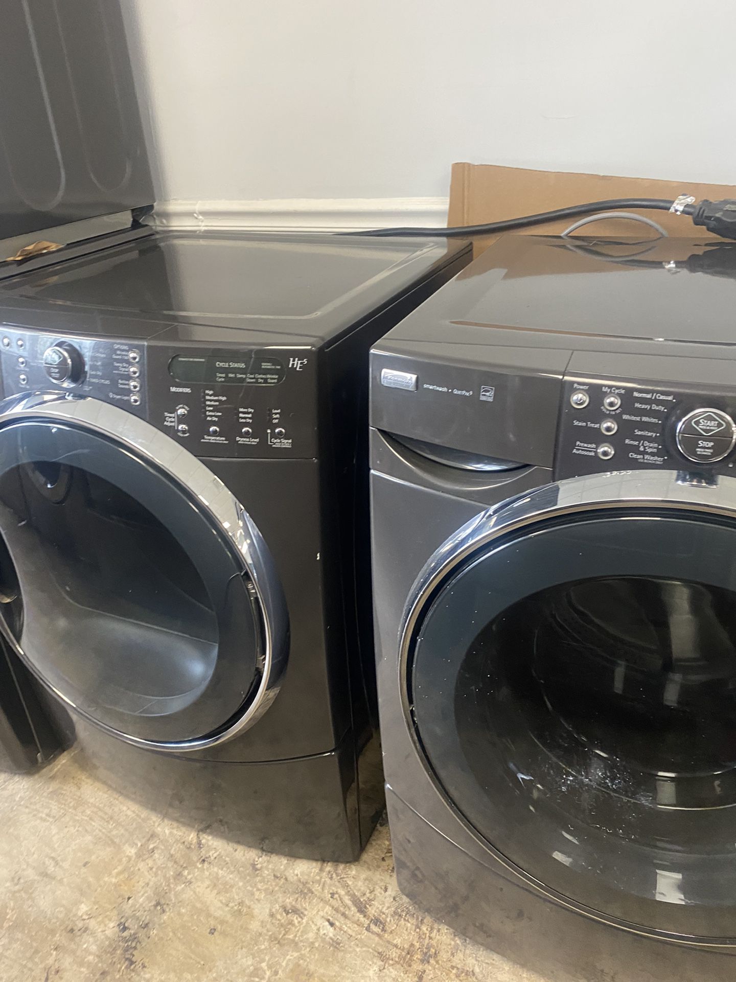 Kenmore Washer And Dryer Black Set 