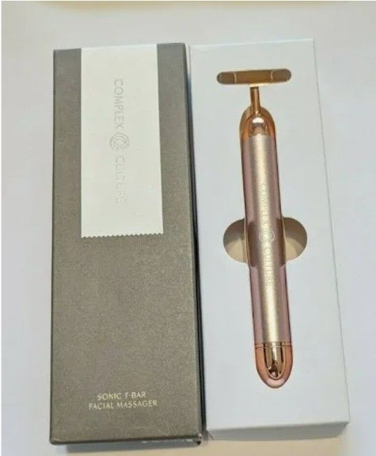 COMPLEX CULTURE Sonic T-Bar Facial Massager, BNIB