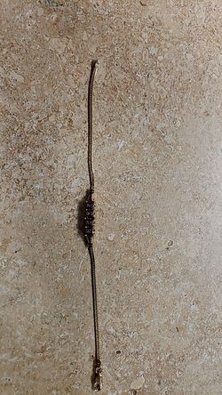 14k Yellow Gold Ruby and Diamond Bracelet