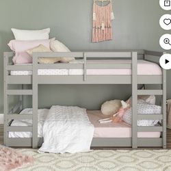 Gray Twin Bunk Bed