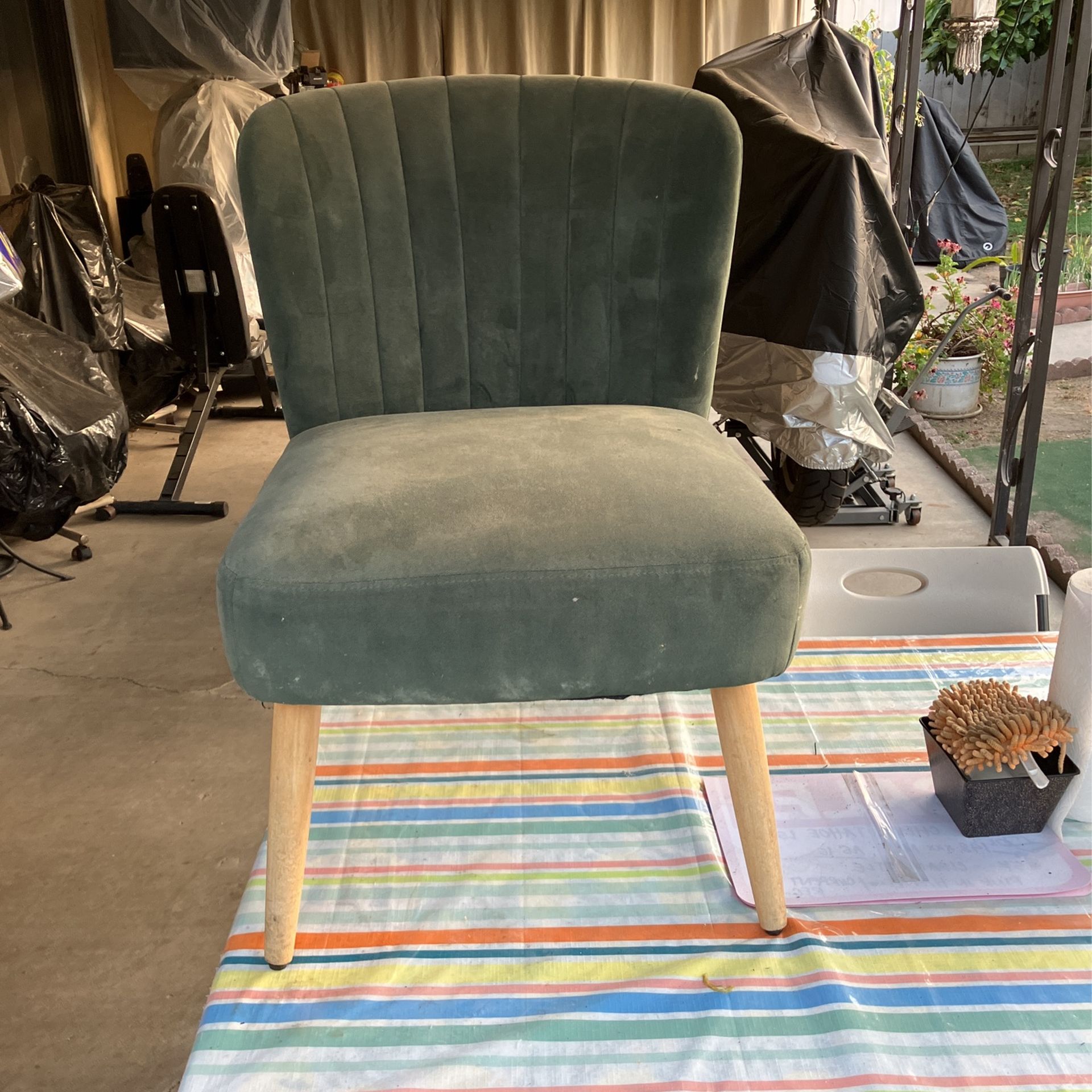 Chelidon Velvet Slipper Chair - Threshold