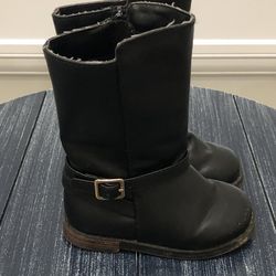 Girls’ Faux Leather Boots