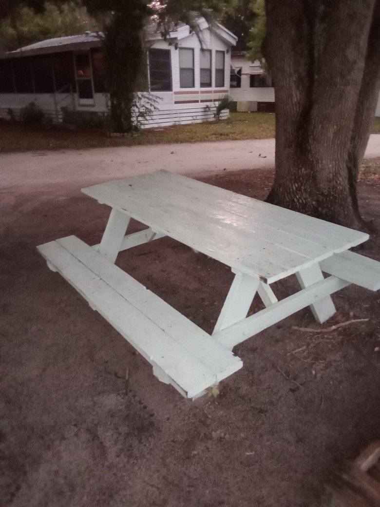 Solid Wood Picnic Table