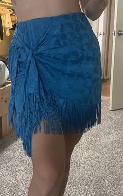 Blue Skirt Mango