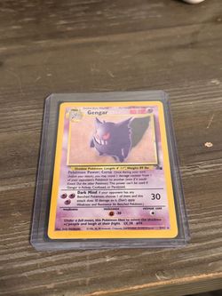 Gengar 1st Edition Holofoil Pokémon Card