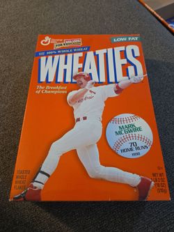 Wheaties Mark Mcgwire 70 Home runs 1998