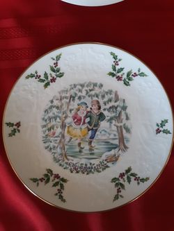 Chritmas plate by Royal Doulton