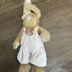 Boyds Collection Hailey Bunny Rabbit with Original Tags Bearware pink outfit 8"