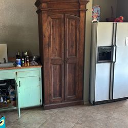 Adjustable Shelf Storage Cabinet 100%  Solid Wood Very Strong / Sturdy