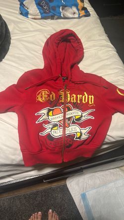 red Ed hardy sweater