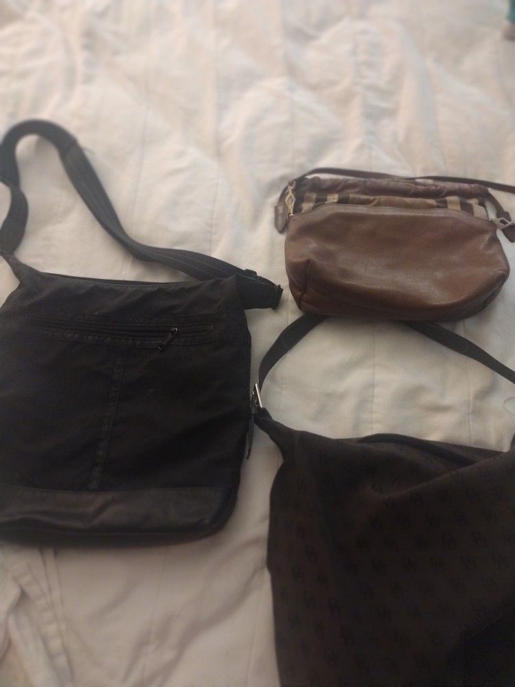 Three Bags Dooney & Bourke Coach Burberry