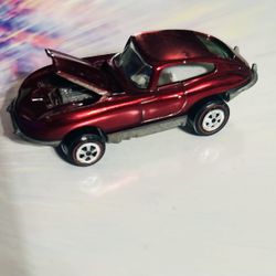 Johnny Lightning Topper Redline CUSTOM JAGUAR XKE Red White Interior Nice !!