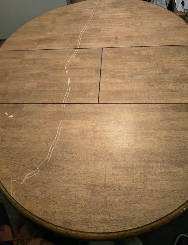 solid wood round dining table