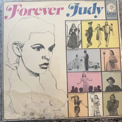 VINTAGE JUDY GARLAND - FOREVER JUDY WITH POSTER LP 12" VINYL MGM