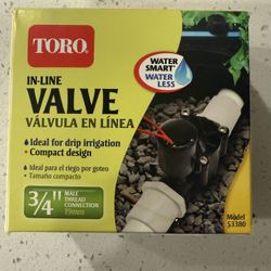 TORO CO Commercial Grade M/R IRRIGATION 53380 Inline Valve 3/4 inch Flush Debree