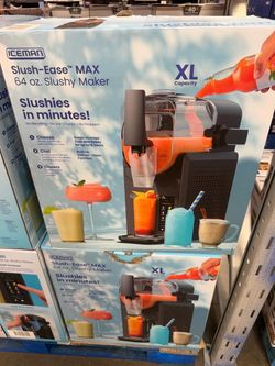 ICEMAN Slush-Ease MAX 64 oz Drink Capacity Black Slushy Maker with Touchscreen