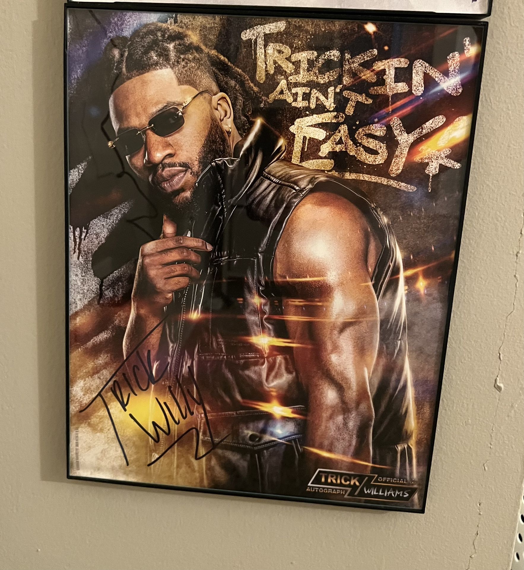 WWE Trick Williams 11x14 Framed Autographed Poster