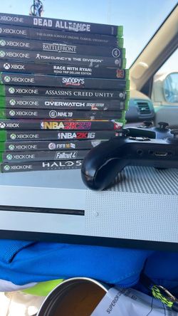 Xbox One S Console with Controller and 15 Games
