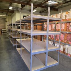 Warehouse Storage Industrial Quality Boltless Shelves 48 in W x 24 in D Delivery Available