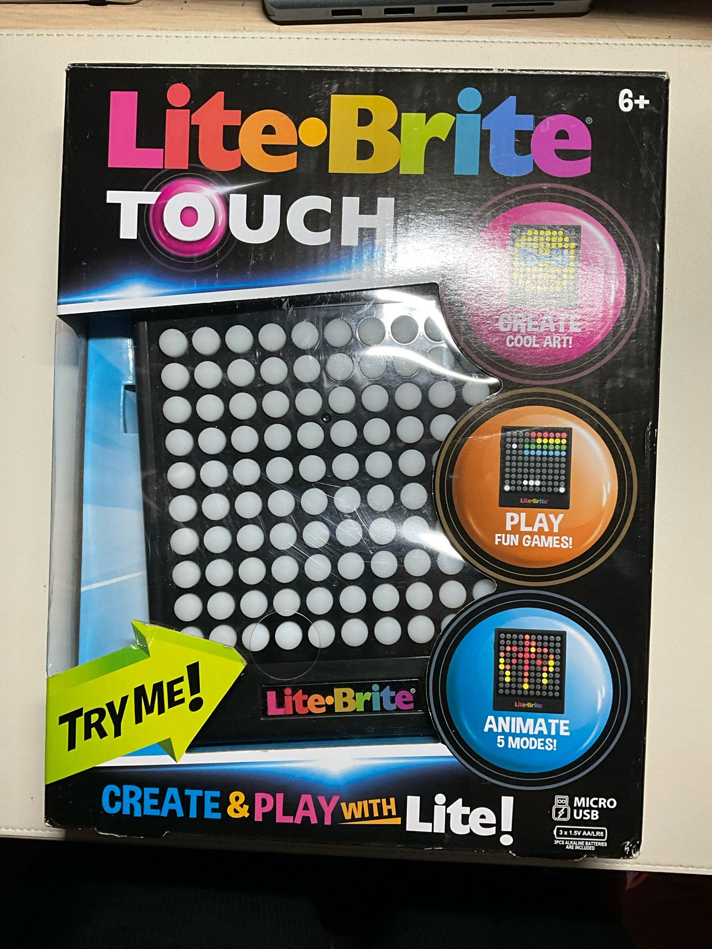Lite-Brite Touch LED Board - Sensory Game - Kids Adults