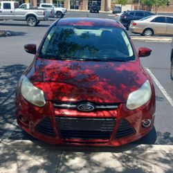 Fore Focus  Red 4 Door Sedan