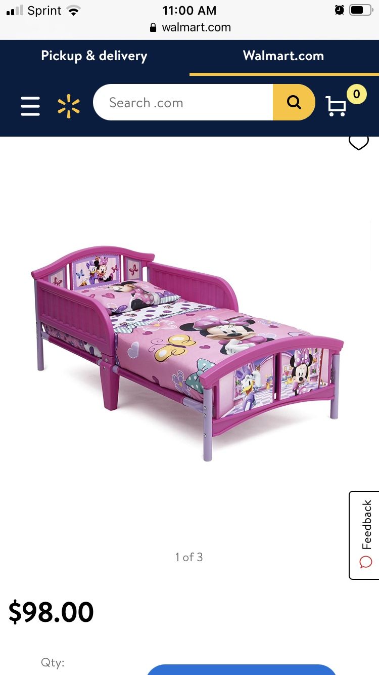 Toddler Minnie Mouse Bed