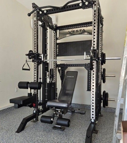 NEW Vesta Pro Series 3in1 Squat Rack | Functional Trainer | Smith Machine | Pulley System |🔴WEIGHTS,BAR, & BENCH SOLD SEPARATELY 🔴 FREE DELIVERY🚚