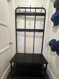 Coat and shoe rack