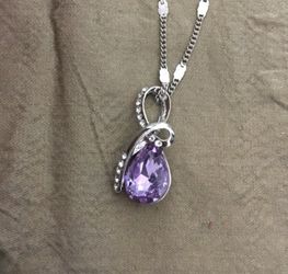 White gold plated swarovski elements crystal necklace