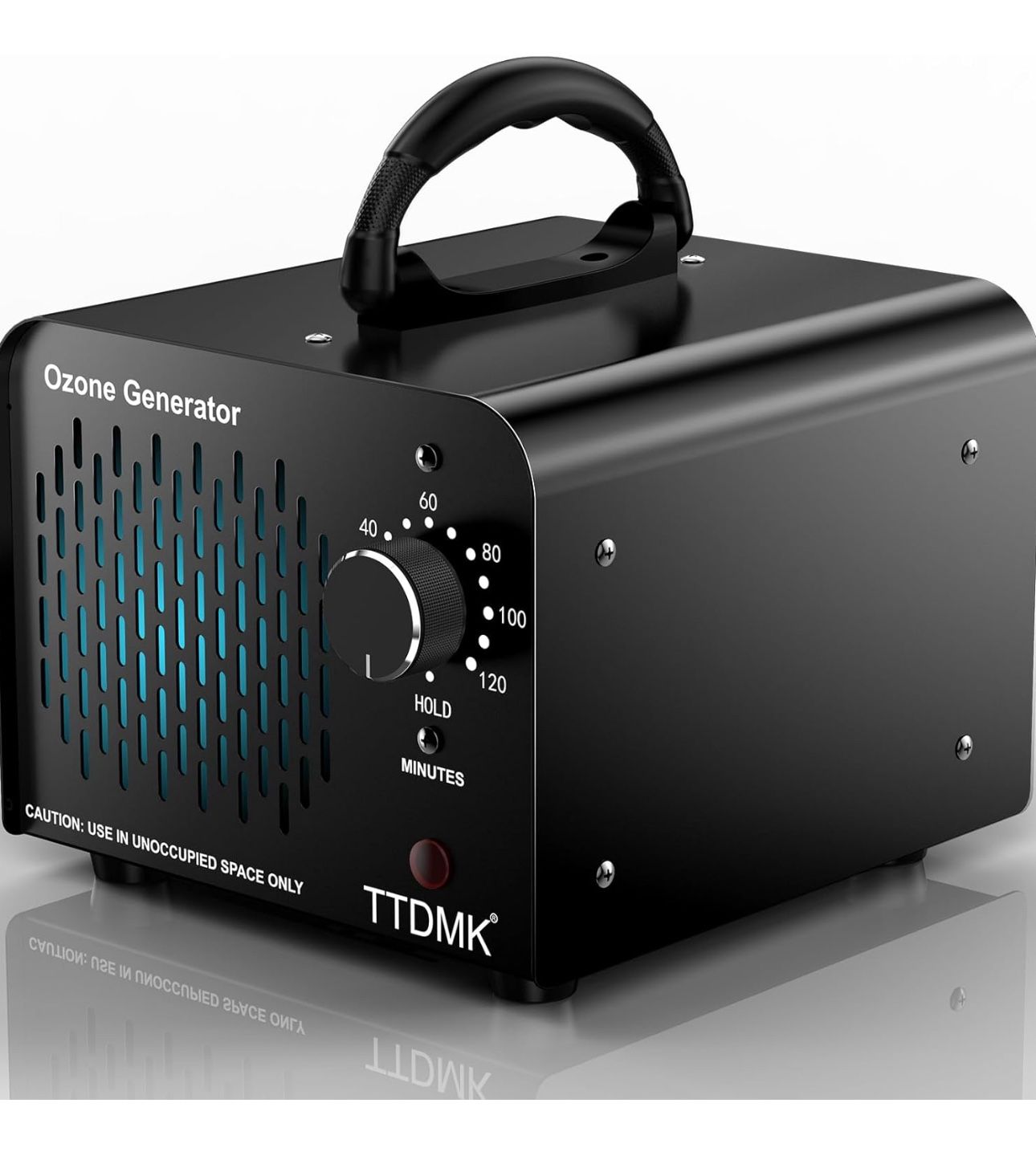 Ozone Generator (Black), Ozone Machine Odor Removal, High Capacity Ozone Generator for Car/Pet/Smoke/Home/etc